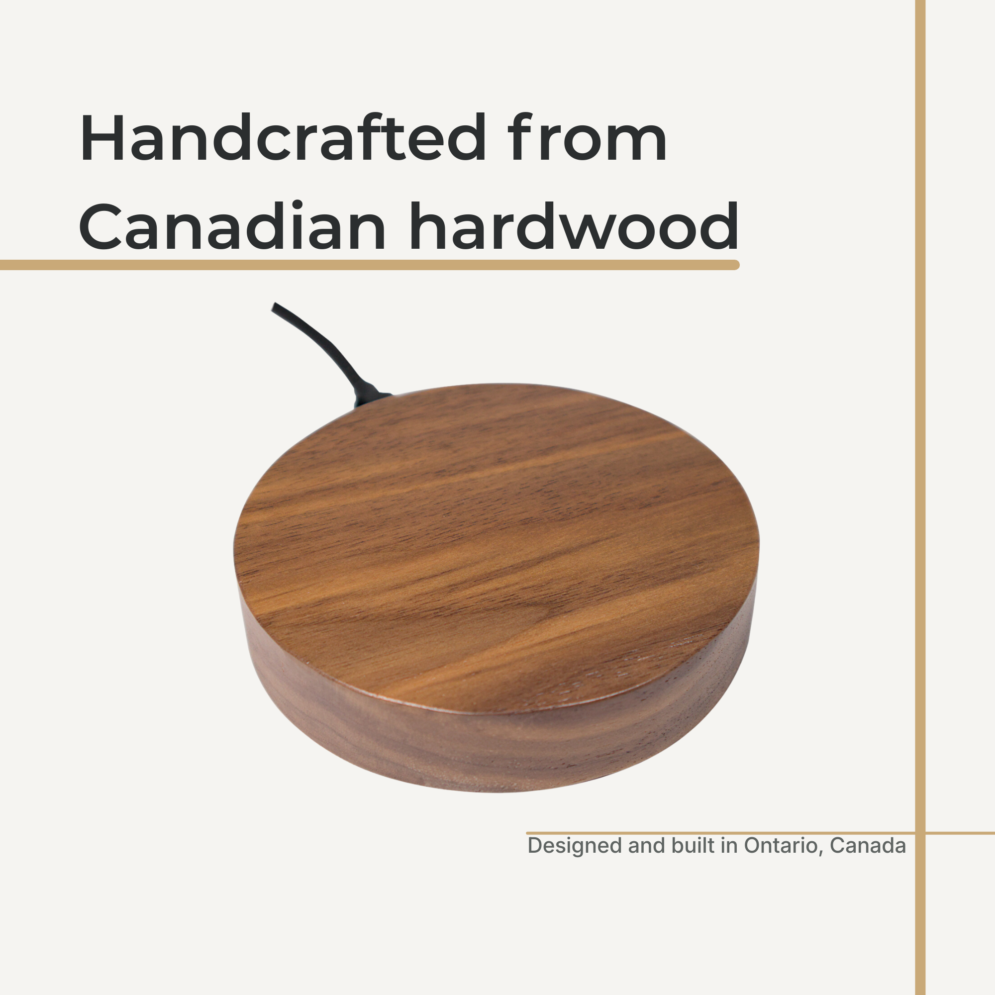 Wood wireless charger